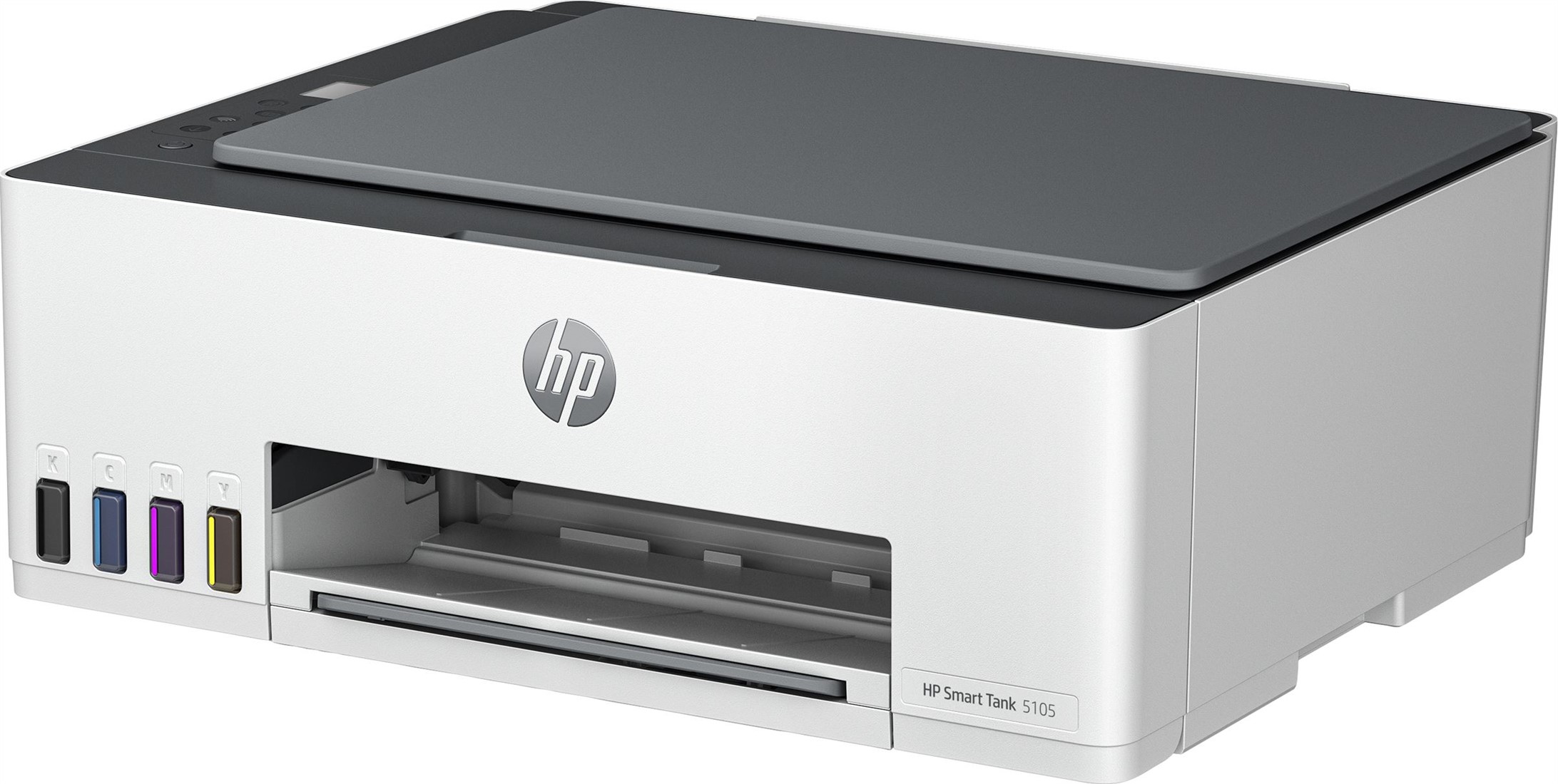 HP Smart 5105 All-in-One-printer, Kleur, Printer voor Thuis en thuiskantoor, Printen, kopiëren, scannen, Draadloos; printertank voor grote volumes; printen vanaf telefoon of tablet; scannen naar bij ICT-Store.nl